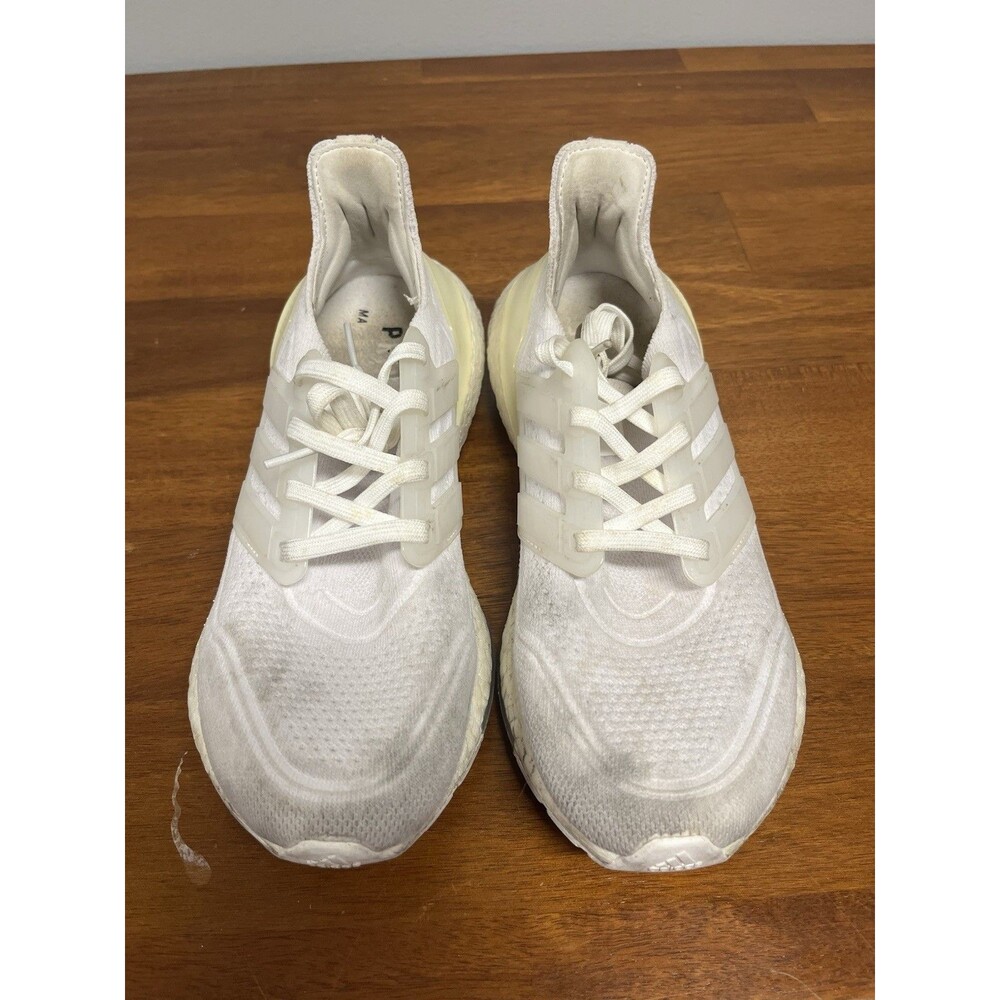 adidas UltraBoost 21 Primeknit+ Lace-Up Low Top Sneakers White FY0403